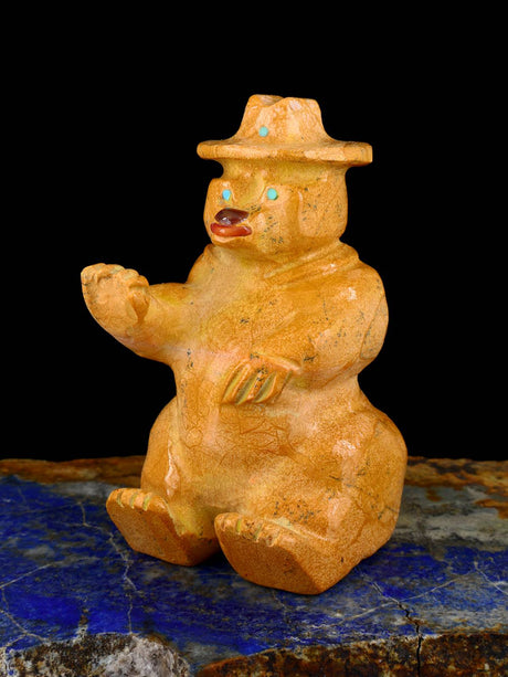 Travertine Bear Zuni Fetish - PuebloDirect.com