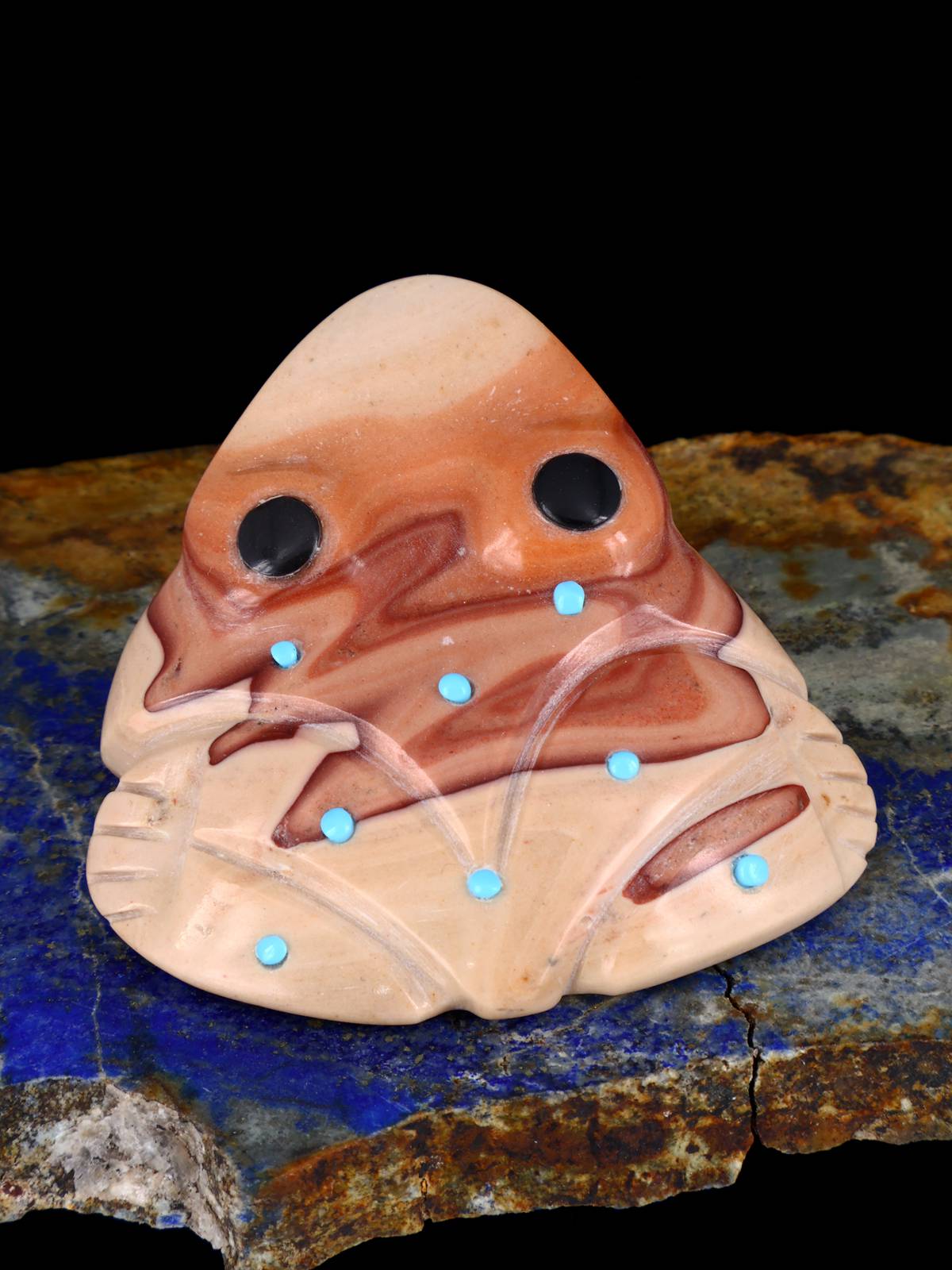 Rolling Hills Dolomite Frog Zuni Fetish - PuebloDirect.com