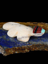 White Marble Lizard Zuni Fetish - PuebloDirect.com