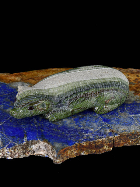 Serpentine Badger Zuni Fetish - PuebloDirect.com