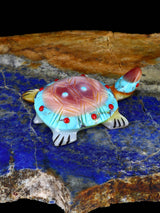 Mother of Pearl Turtle Zuni Fetish - PuebloDirect.com