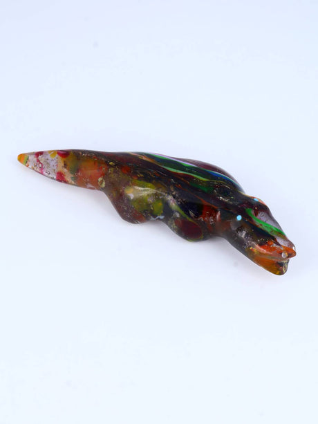 Surfite Crocodile Zuni Fetish - PuebloDirect.com