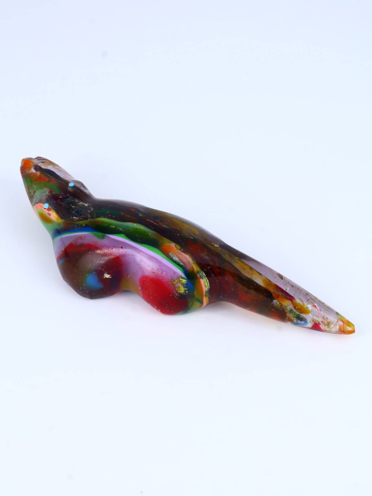 Surfite Crocodile Zuni Fetish - PuebloDirect.com