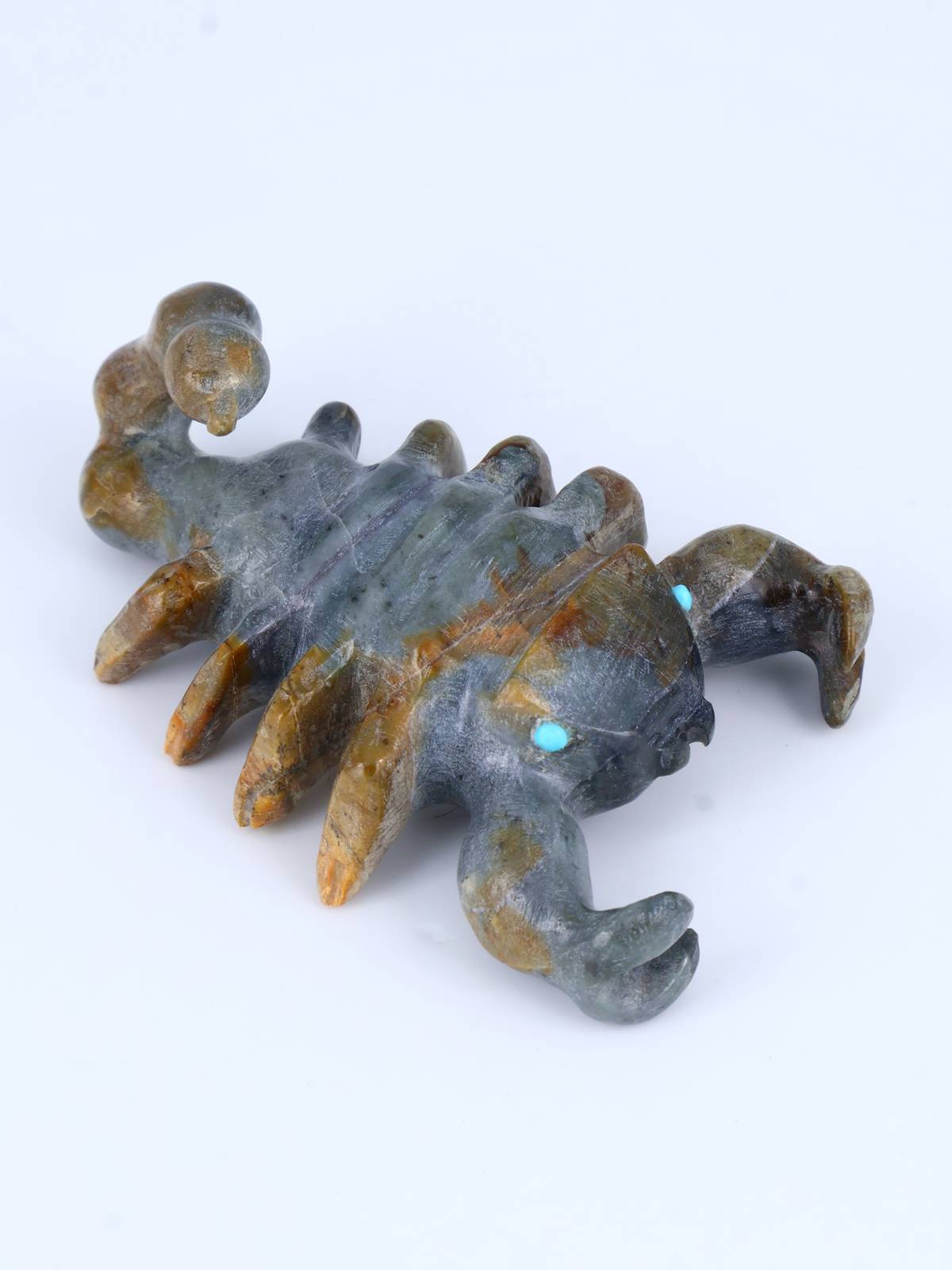 Picasso Marble Scorpion Zuni Fetish - PuebloDirect.com