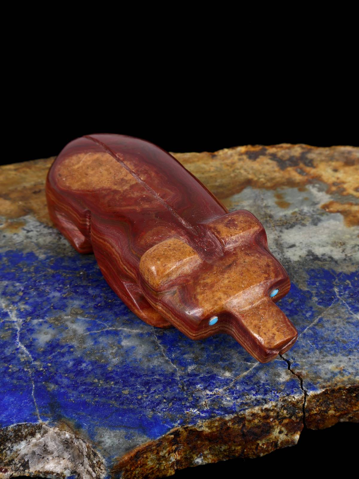 Onyx Badger Zuni Fetish - PuebloDirect.com