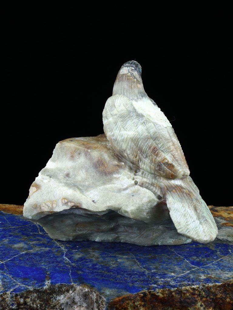 Picasso Marble Bird Zuni Fetish - PuebloDirect.com