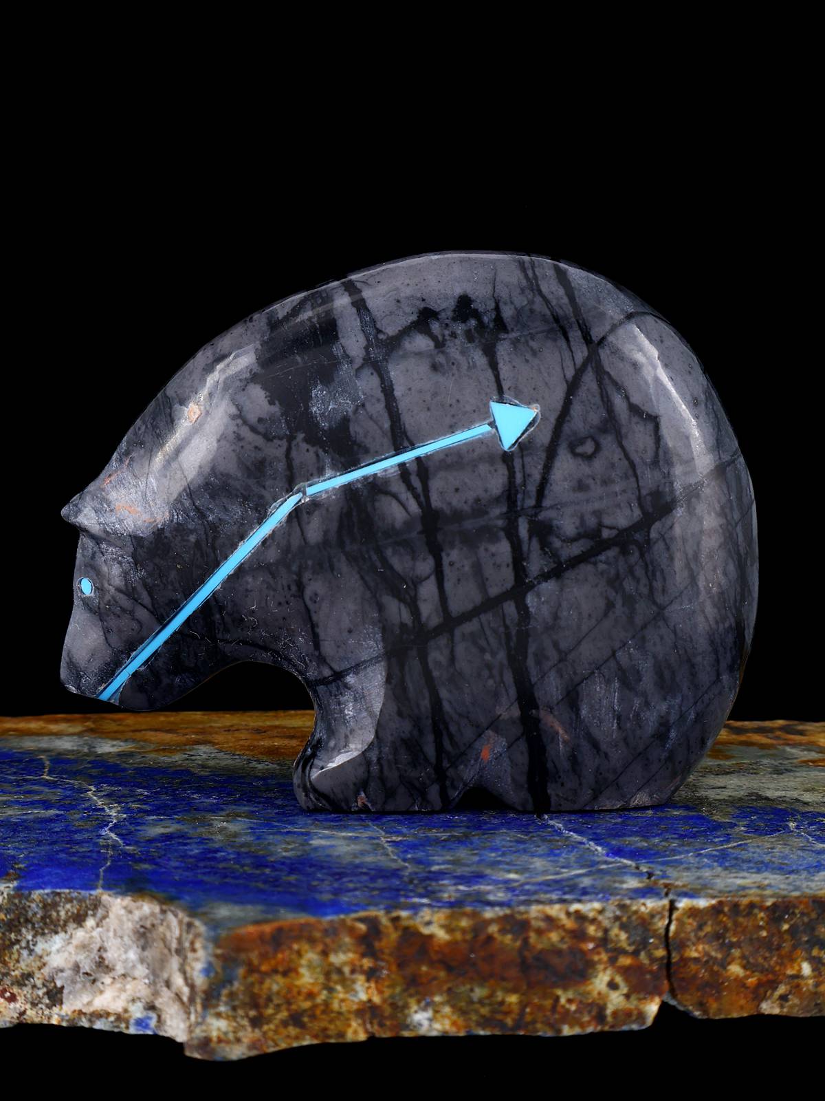 Picasso Marble Bear Zuni Fetish