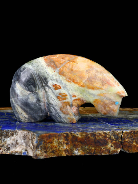 Picasso Marble Bear Zuni Fetish