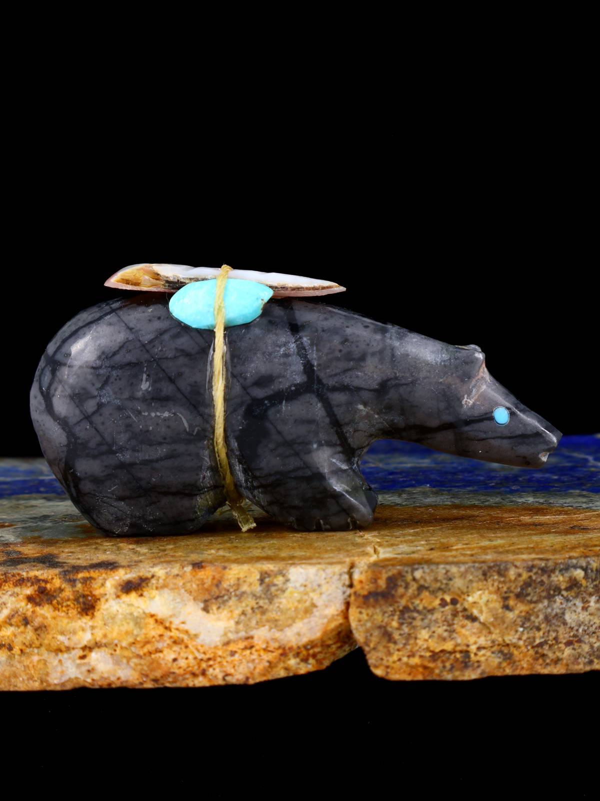 Picasso Marble Bear Zuni Fetish