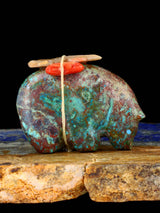 Chrysocolla Bear Zuni Fetish