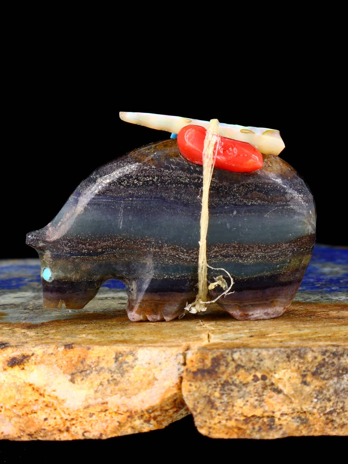 Fluorite Bear Zuni Fetish