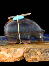 Fluorite Bear Zuni Fetish