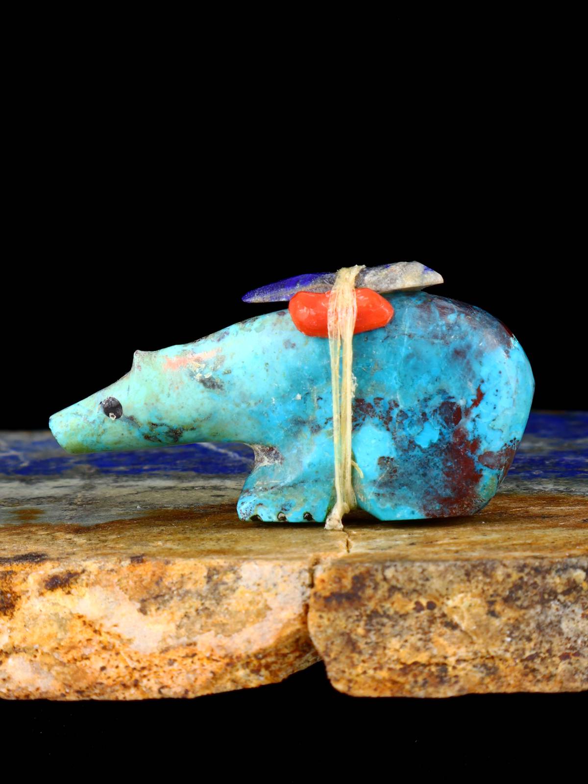 Chrysocolla Bear Zuni Fetish