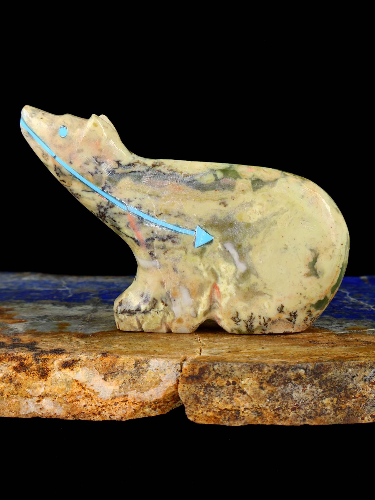 Serpentine Bear Zuni Fetish