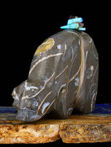 Fossil Stone Bear Zuni Fetish