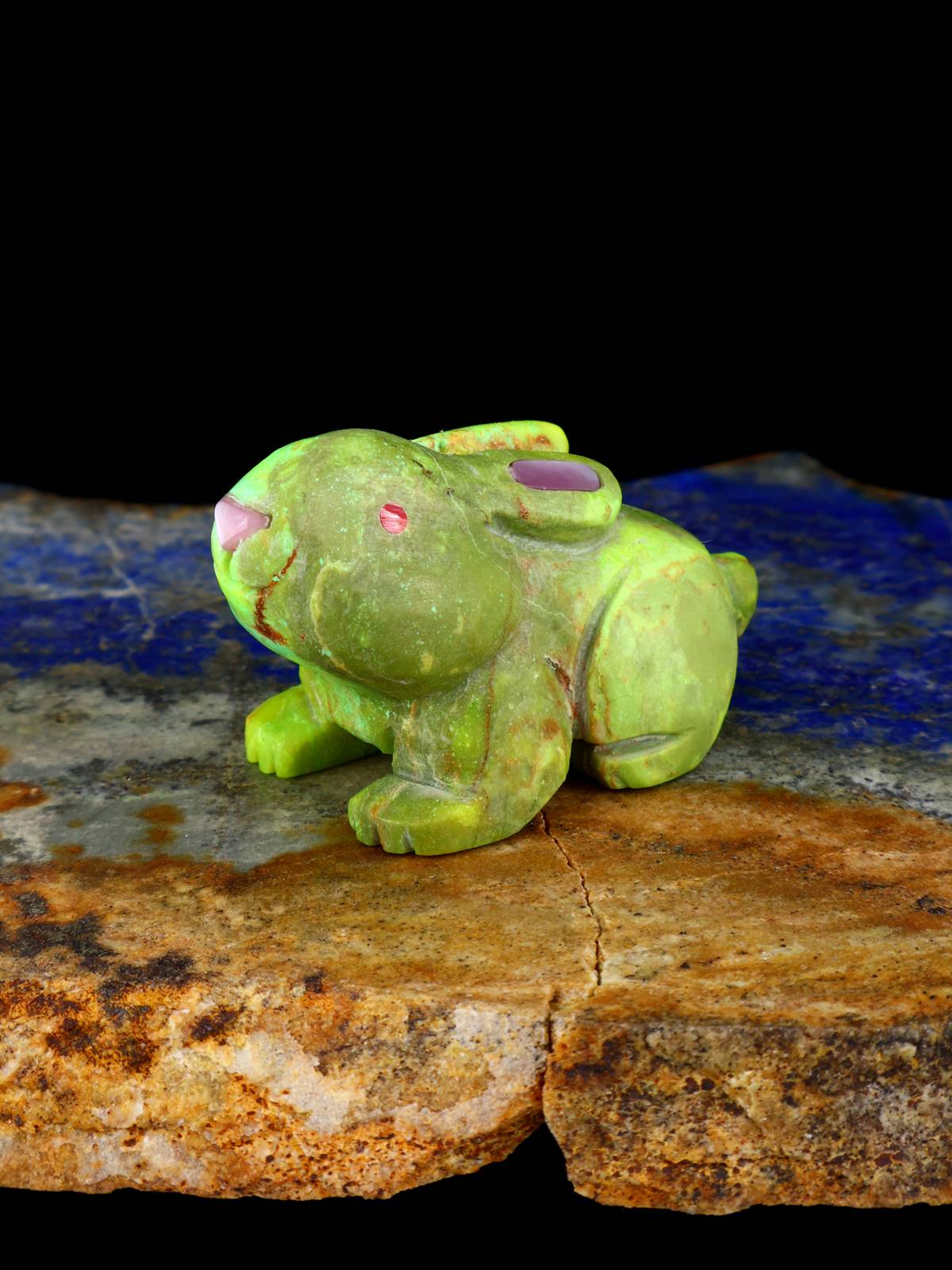 Mojave Turquoise Rabbit Zuni Fetish