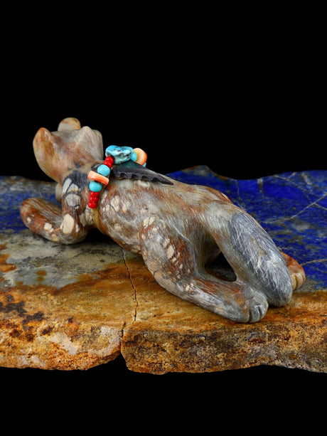 Picasso Marble Fox Zuni Fetish
