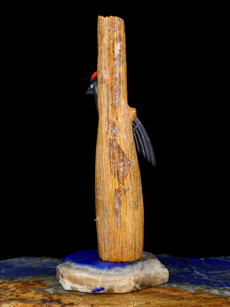 Black Jet Bird Zuni Fetish