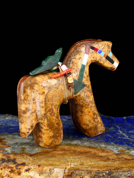 Onyx Horse Zuni Fetish