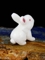 White Marble Rabbit Zuni Fetish