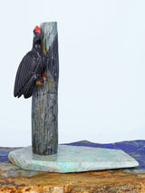 Black Jet Bird Zuni Fetish - PuebloDirect.com