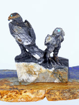 Picasso Marble Eagles Zuni Fetish - PuebloDirect.com