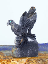 Picasso Marble Eagles Zuni Fetish - PuebloDirect.com