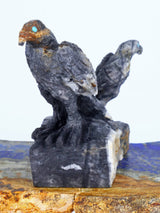 Picasso Marble Eagles Zuni Fetish - PuebloDirect.com