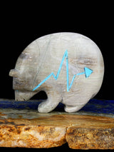 Picasso Marble Bear Zuni Fetish