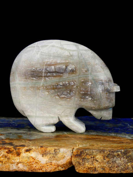 Picasso Marble Bear Zuni Fetish