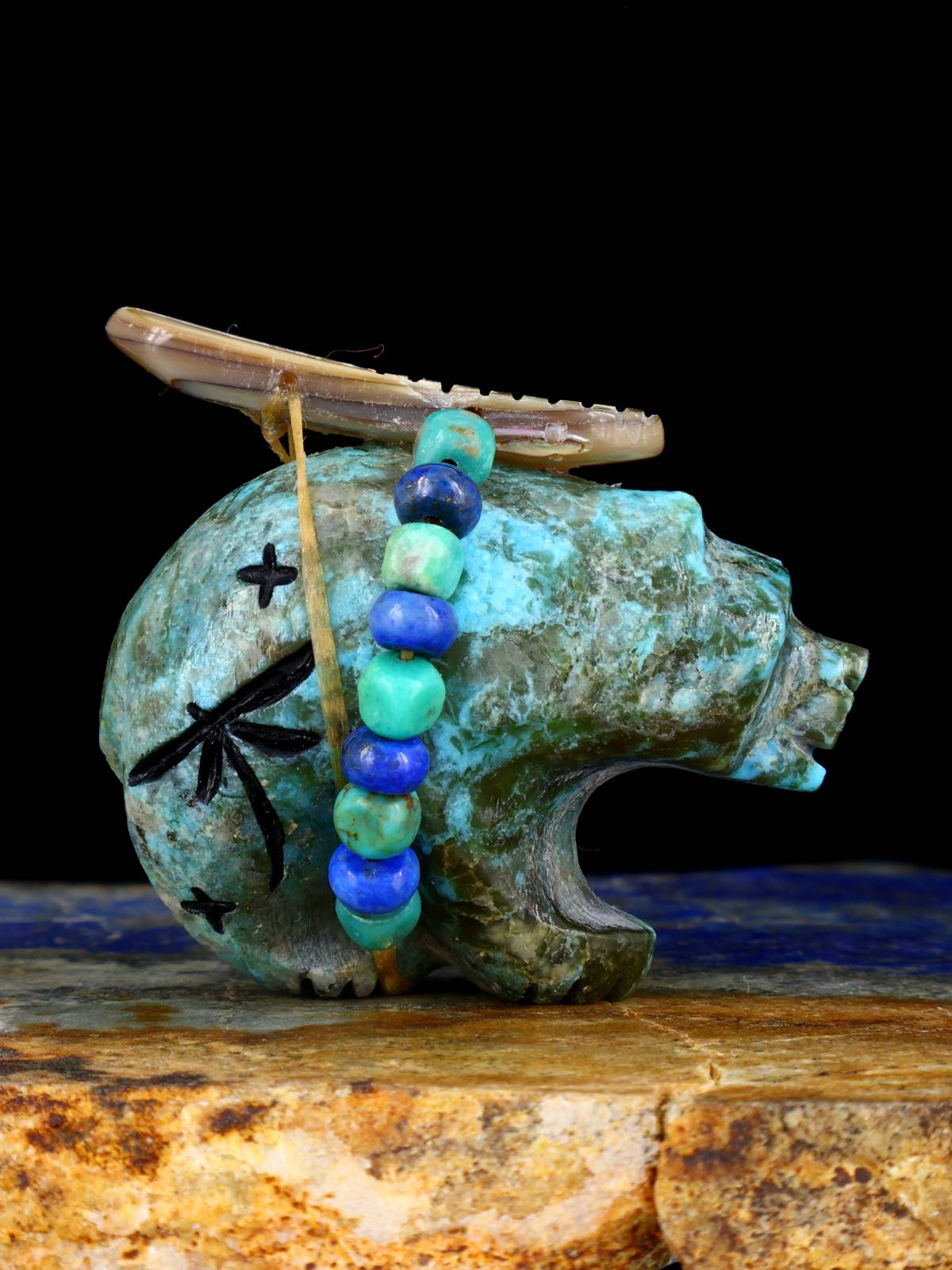 Turquoise Bear Zuni Fetish