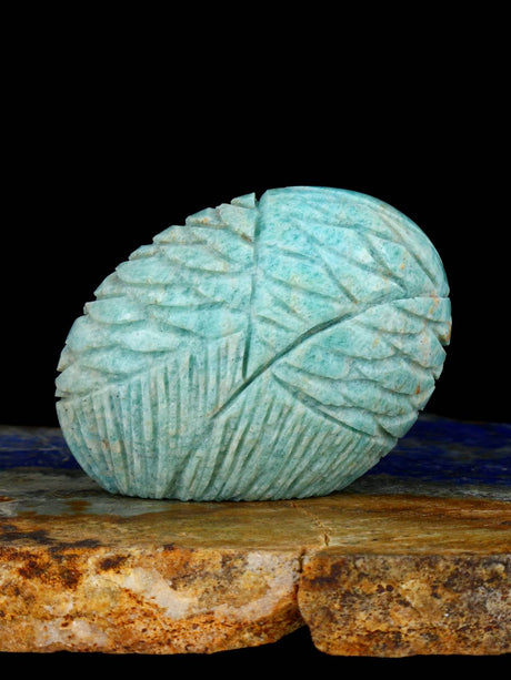 Amazonite Owl Zuni Fetish
