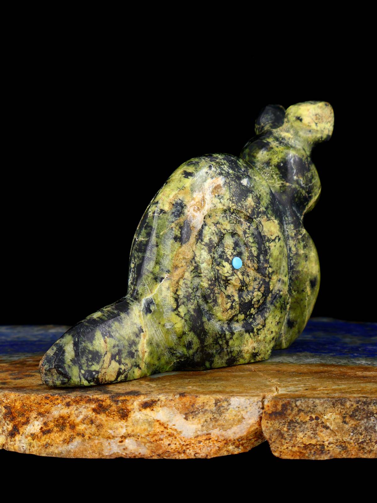 Fetiche Zuni del caracol serpentino