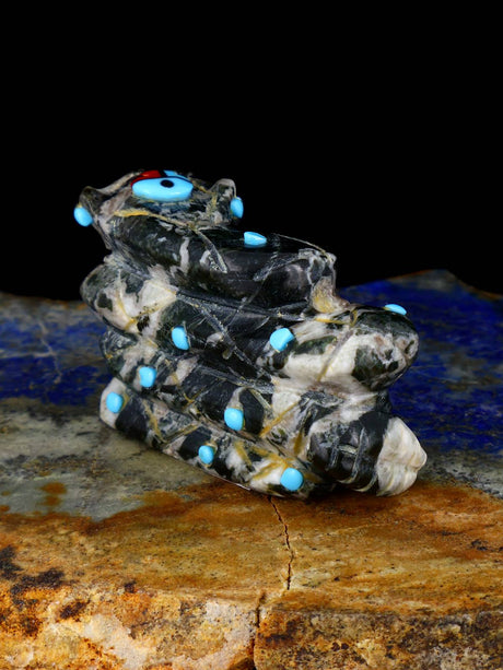 Marble Snake Zuni Fetish