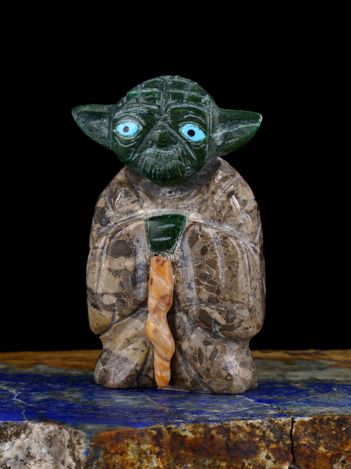 Serpentine Yoda Zuni Fetish