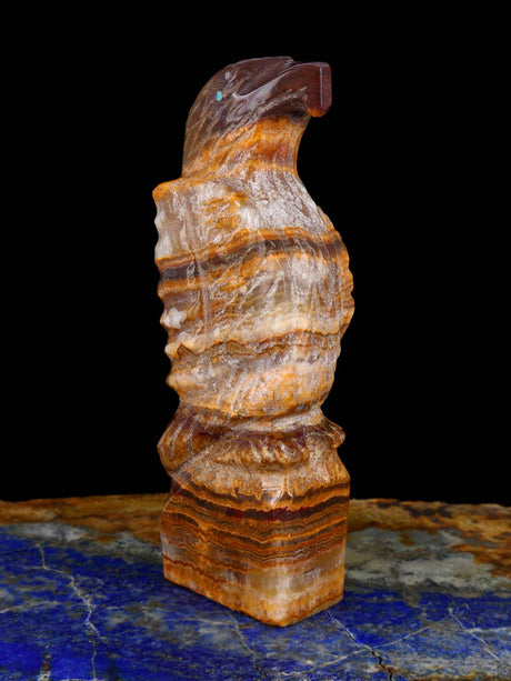 Onyx Eagle Zuni Fetish - PuebloDirect.com