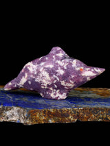 Lepidolite Dolphin Zuni Fetish - PuebloDirect.com