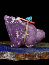 Lepidolite Coyote Zuni Fetish - PuebloDirect.com