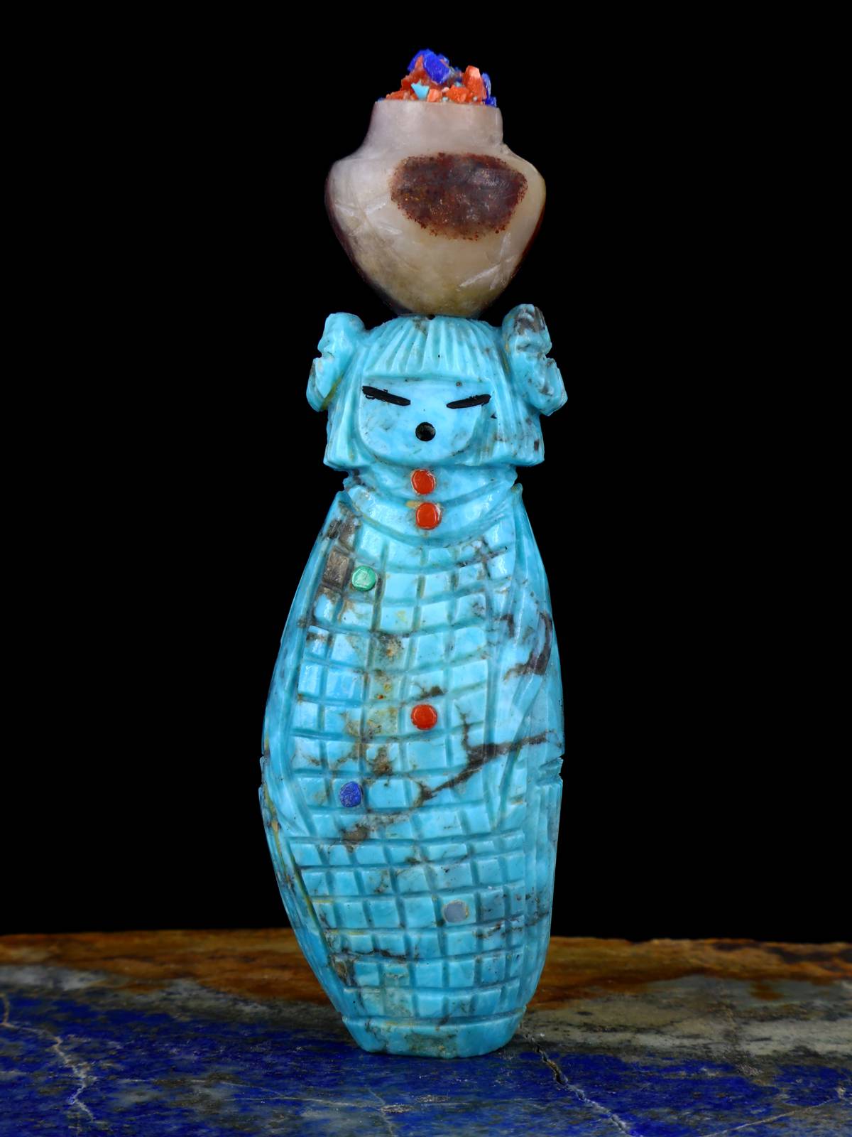 Turquoise Maiden Zuni Fetish - PuebloDirect.com