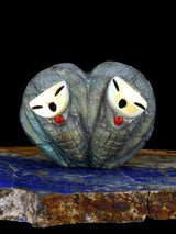Labradorite Double Maiden Zuni Fetish - PuebloDirect.com