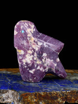 Lepidolite Bird Zuni Fetish - PuebloDirect.com
