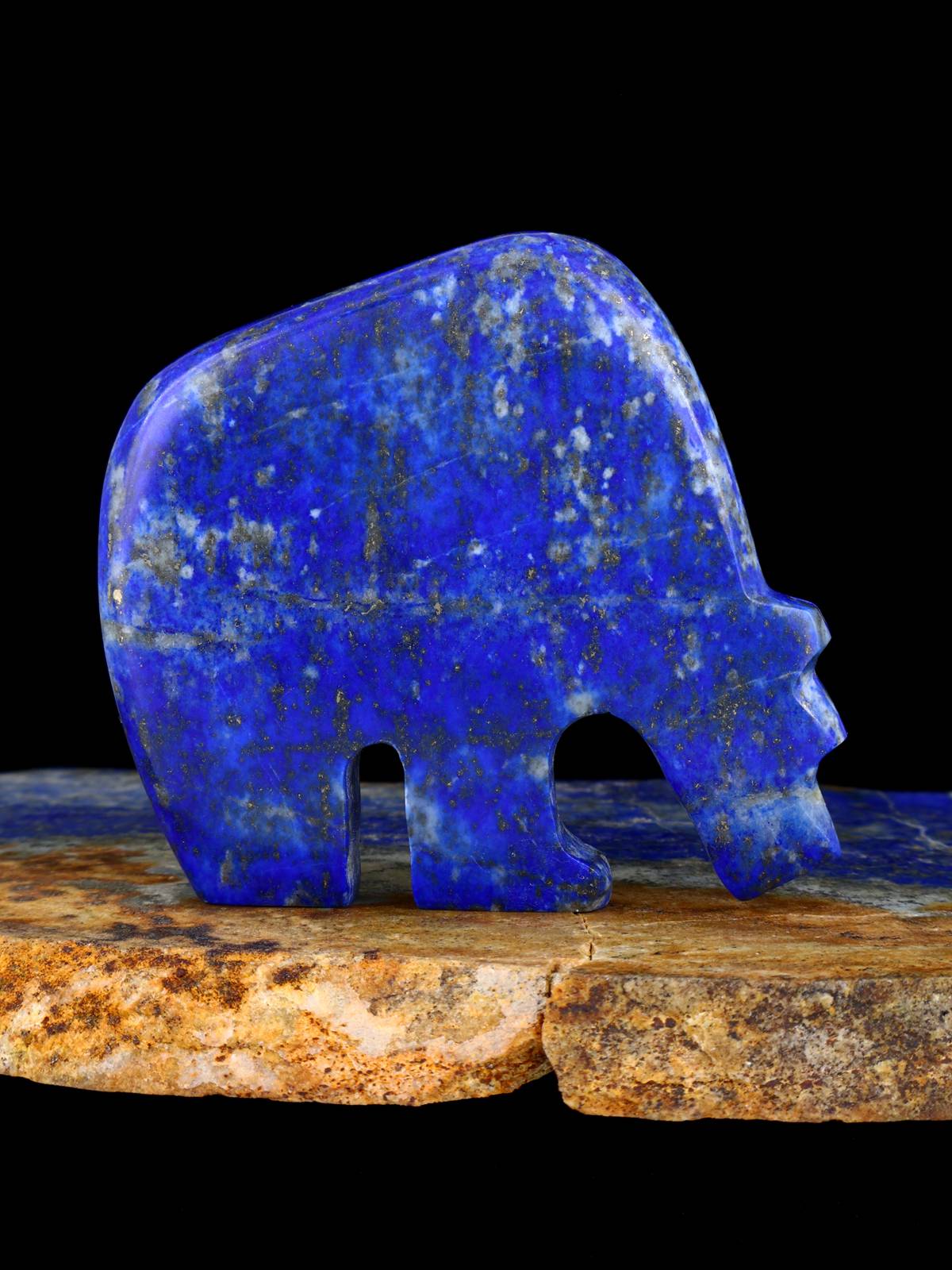 Lapis Bear Zuni Fetish - PuebloDirect.com
