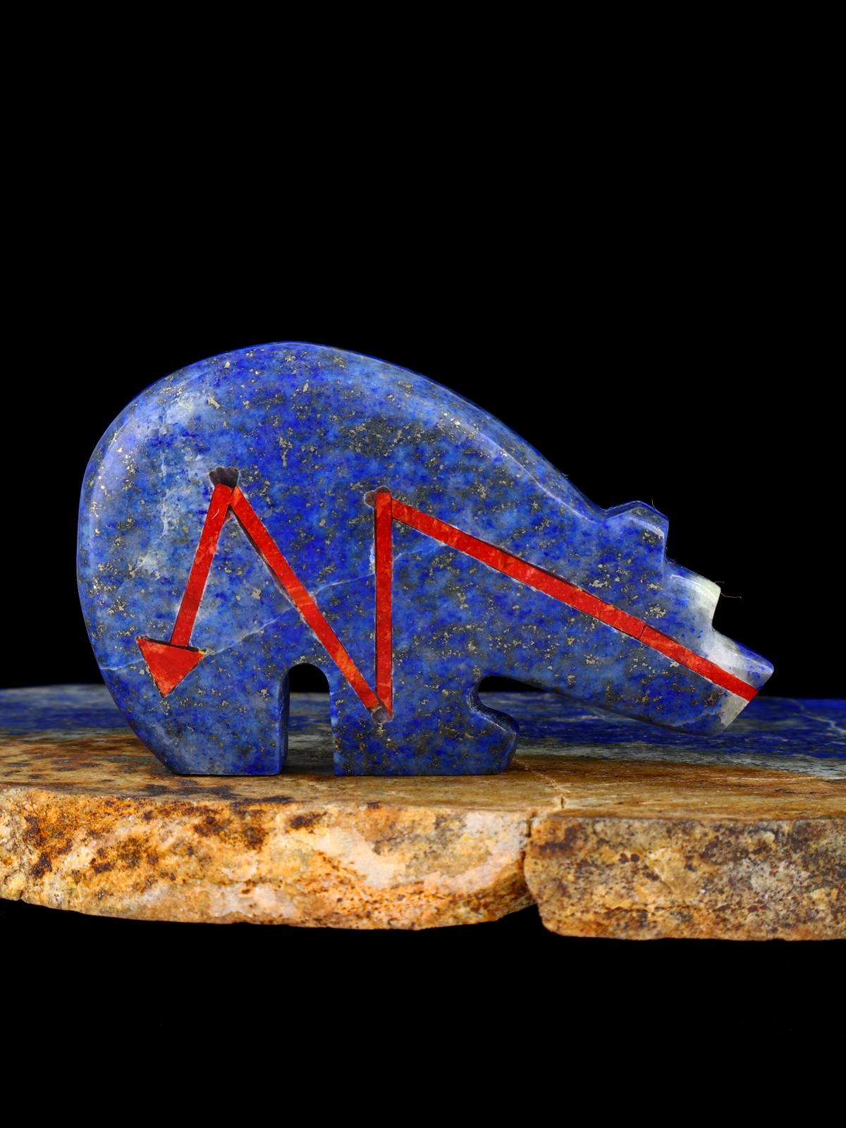 Lapis Bear Zuni Fetish - PuebloDirect.com