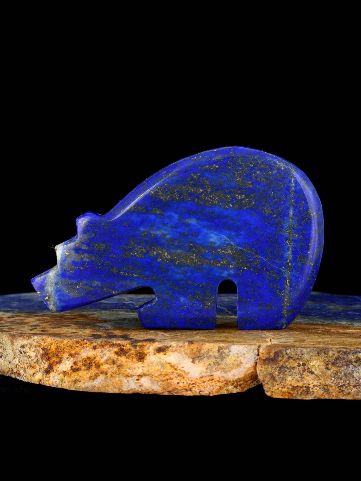 Lapis Bear Zuni Fetish - PuebloDirect.com