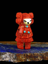 Apple Coral Maiden Zuni Fetish - PuebloDirect.com
