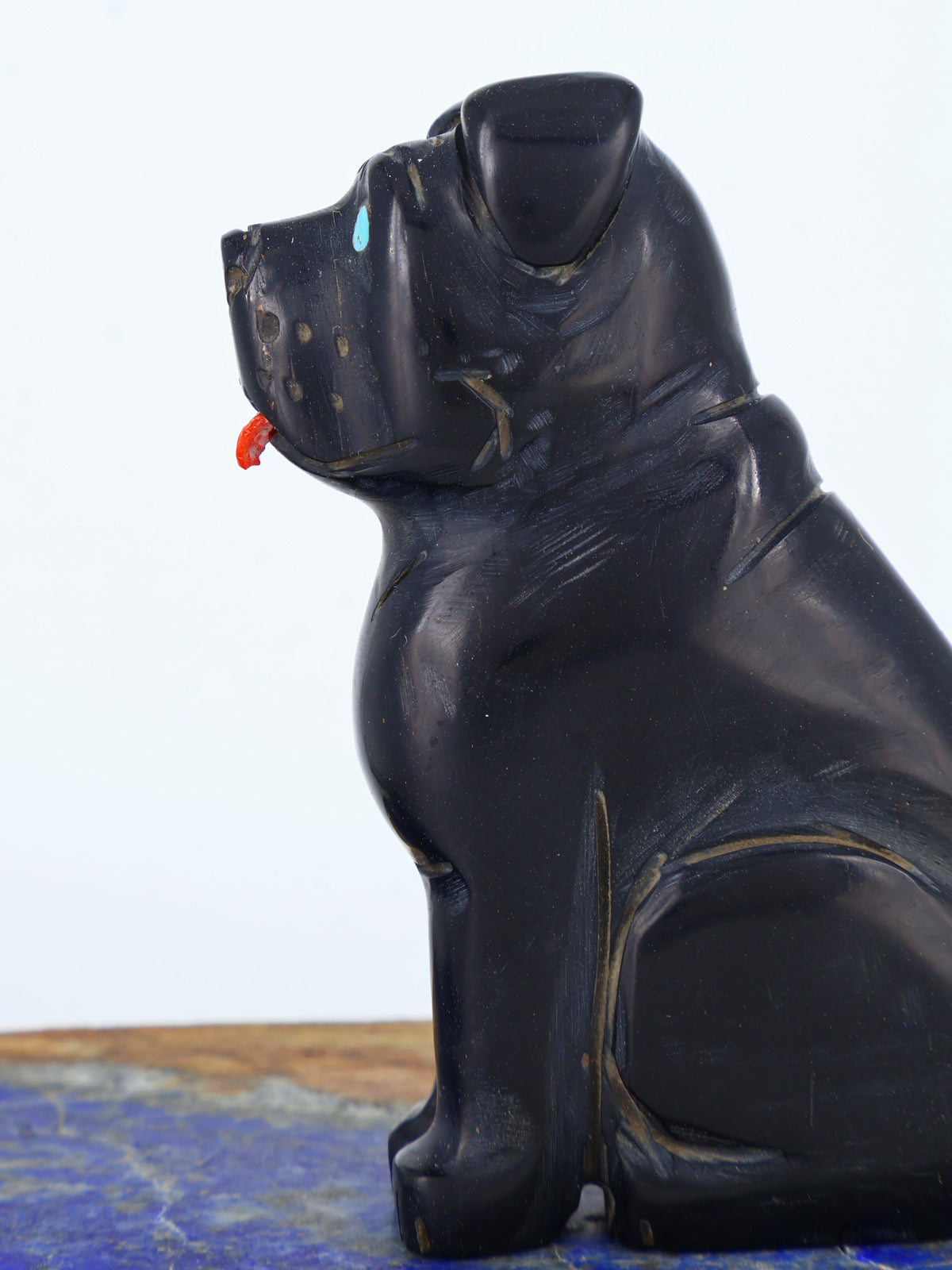 Black Jet Dog Zuni Fetish