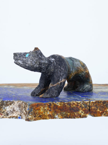 Picasso Marble Bear Zuni Fetish