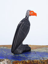 Black Marble Vulture Zuni Fetish