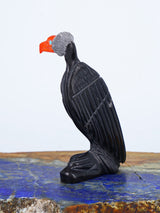 Black Marble Vulture Zuni Fetish