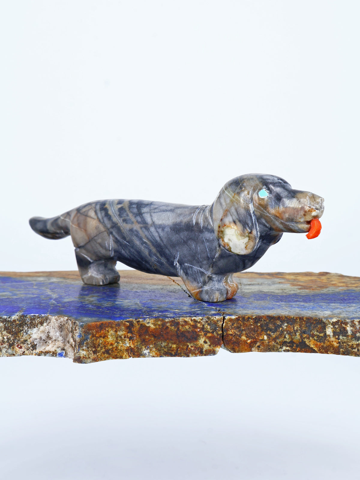 Picasso Marble Dog Zuni Fetish